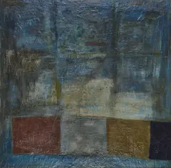 Bears The Signature Of Shakir Hassan Al-said, Trace And Letter, mixed media on board