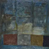 Bears The Signature Of Shakir Hassan Al-said, Trace And Letter, mixed media on board