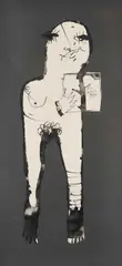 Mohamad Omran, Untitled, ink on paper