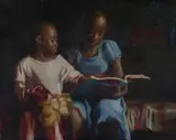 Oluwole Omofemi, Early Lessons For Tomorrow Iii, oil on canvas