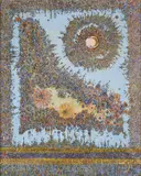 Widad Al-Orfali, Untitled, watercolour and pen on canvas