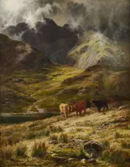 Louis Bosworth Hurt, Hills On The Isle Of Mist, oil on canvas