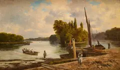 From Kew Bridge by Edmund John Niemann, oil on canvas, sold Jun 2026