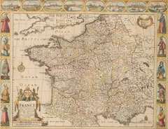 John Speed, France, 1626, engraving on paper