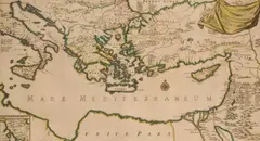 Mare Mediterraneum by Cornelis de Bruyn, circa 1700, engraving on paper, sold Mar 2026