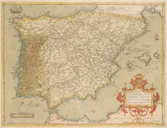 Abraham Ortelius, Regni Hispaniae Post Omnium, c.1600, engraving on paper