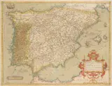 Abraham Ortelius, Regni Hispaniae Post Omnium, c.1600, engraving on paper