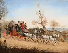 Henry Thomas Alken, The Royal Mail Coach, oil on panel