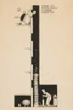 William Heath Robinson, Sending Up A Mutton Chop In A Modern Service Flat, pen and ink on paper