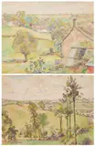 James Brown, (I) FRANCE LYNCH AND (II) BITTON, GLOUCESTERSHIRE (i), watercolour on paper (i)