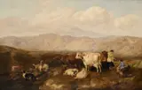 Thomas Sidney Cooper Ra, Grazing Stock, Cumberland, oil on panel