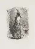 John Everett Millais, Happy Springtime, etching on paper