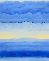 Eric Eriston Winarto, Genfersee 6, 2024, huile sur toile