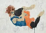 Gabriel Vormstein, Femme couchée, technique mixte sur papier journal