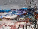Georges Hosotte, Neige en Palotte, 2002, huile sur toile
