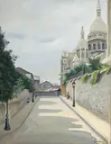 Abraham Weinbaum, Vue du Sacré-Cœur, 1934, gouache sur carton