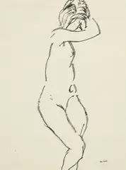Femme nue by Albert Marquet, c. 1920, encre sur papier, sold Dec 2025