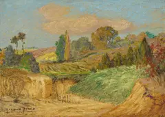 Pierre Ernest Prins, Sablière près de Sceaux, 1905, huile et craie grasse sur papier marouflé sur toile
