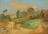 Pierre Ernest Prins, Sablière près de Sceaux, 1905, huile et craie grasse sur papier marouflé sur toile