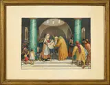 Louis Charles Rivier, 12 Planches de la Bible, 1936-1338, pastels et crayons de couleurs sur papier