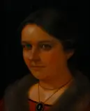 Louis Charles Rivier, Petit portrait de Julie Rivier, 1924, détrempe sur panneau
