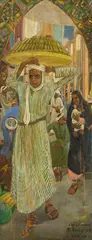 Marcel Amiget, L’ogive verte, huile sur isorel recto-verso