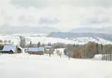 Claude Sauthier, Paysage hivernal, huile sur panneau