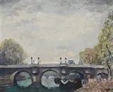 Émile Bressler, Le Pont Neuf, huile sur toile