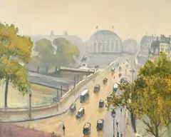 Albert Marquet, Le Pont Neuf, Paris, Automne, c. 1945, huile sur toile