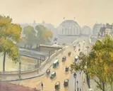 Albert Marquet, Le Pont Neuf, Paris, Automne, c. 1945, huile sur toile
