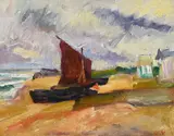 Louis Valtat, Barque sur la grève, c. 1914, huile sur toile