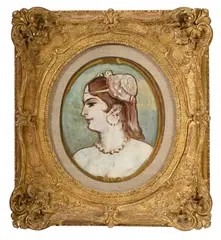 Henri de Toulouse-Lautrec, Portrait d'une fille de la maison de la rue d'Amboise, 1892, huile sur papier marouflé sur toile