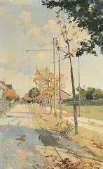 Daniel Ihly, Paysage, huile sur toile