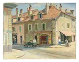 Hans Schoellhorn, Genève, Carouge, 1934, huile sur toile