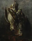 Guillaume Romain Fouace, Nature morte aux bécasses, huile sur toile