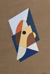 Henri Nouveau, Composition, 1929, gouache et collage sur papier