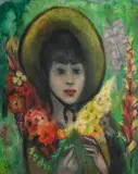 Édouard Goerg, Le chapeau jaune, 1944, huile sur toile