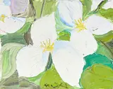 Roger Mühl, Trille blanc, huile sur toile