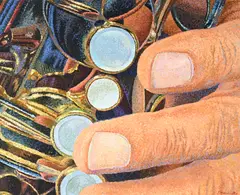 Serge Mendjisky, Do Dièse, huile sur toile