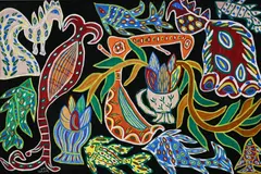 Baya, Composition, 1972, gouache et aquarelle sur papier