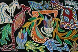 Baya, Composition, 1972, gouache et aquarelle sur papier