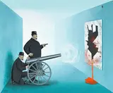 Jan Balet, The Artcritics, acrylique sur toile