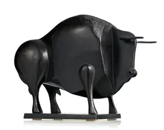 Enrique Marin, Miura, sculpture en bronze à patine noire