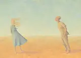 Mikolaj Kasprzyk, Wiatr, 1995, huile sur toile
