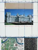 Christo et Jeanne-Claude, Reichstag enveloppé – Projet pour Berlin, 1994, sérigraphie offset en couleurs