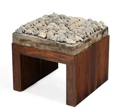 Philippe Barde, Talking heads, 2005, sculpture en technique mixte