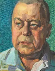Qiu Jie, Portrait, huile sur toile