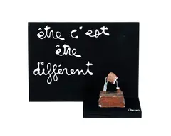 Ben, Etre c'est être différent, 2003, technique mixte sur panneau