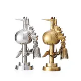 Wifredo Lam, Oiseau de feu et oiseau de fer, c. 1970, 2 sculptures en laiton