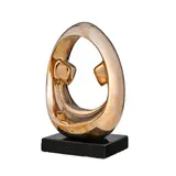 Georges Charpentier, Les Jumelles, sculpture en bronze poli